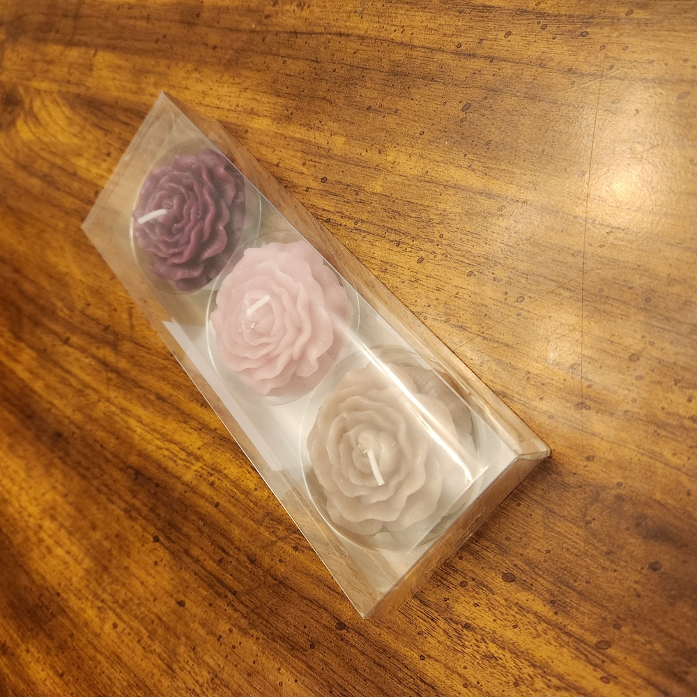 Set of Three Unscented Peony Candles From Place & Time